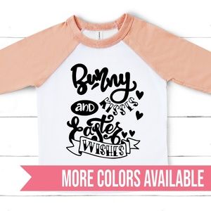 UNISEX BUNNY KISSES & EASTER WISHES KIDS YOUTH